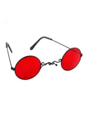 Gotische Vampirbrille für Erwachsene Halloween-Accessoire schwarz-rot