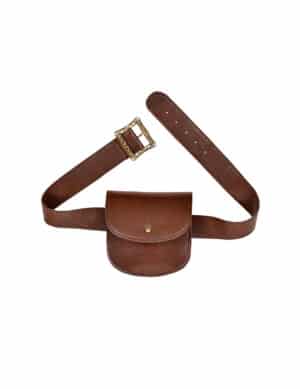 Gürteltasche Cowboy und Mittelalter Faschings-Accessoire braun