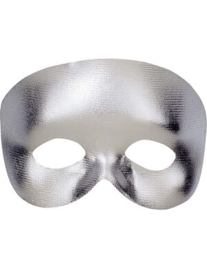 Halbmaske für Erwachsene silber