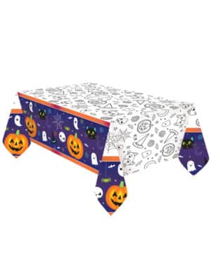 Halloween Friends-Tischdecke Halloween-Partydeko bunt 1