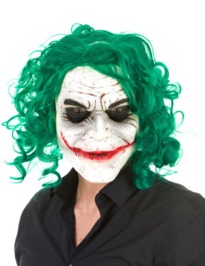 Halloween Maske Irrer Clown für Erwachsene bunt