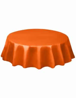 Halloween Tischdecke rundorange 213 cm Durchmesser