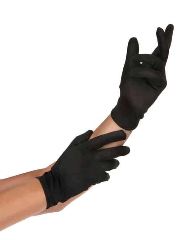 Handschuhe Clown Pantomime kurz schwarz