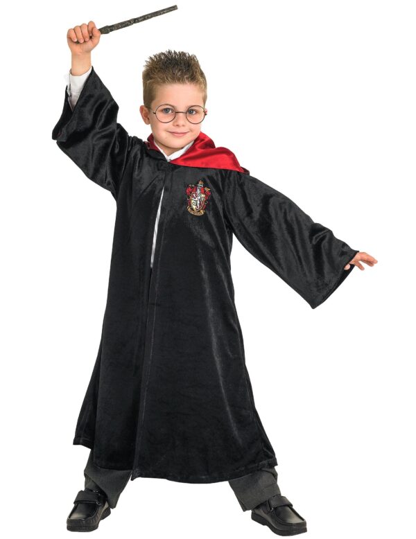 Harry Potter-Kinderkostüm Hogwarts-Robe schwarz-rot