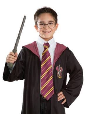 Harry Potter Krawatte bordeaux-gelb