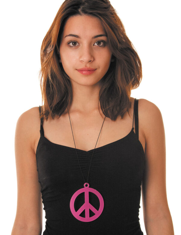 Hippie Kette Peace in Lila