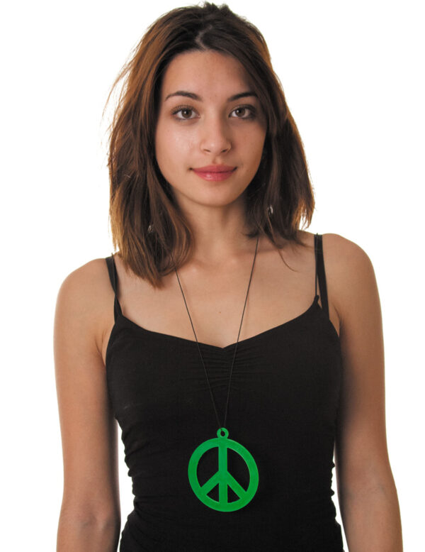 Hippie Peace Kette grün