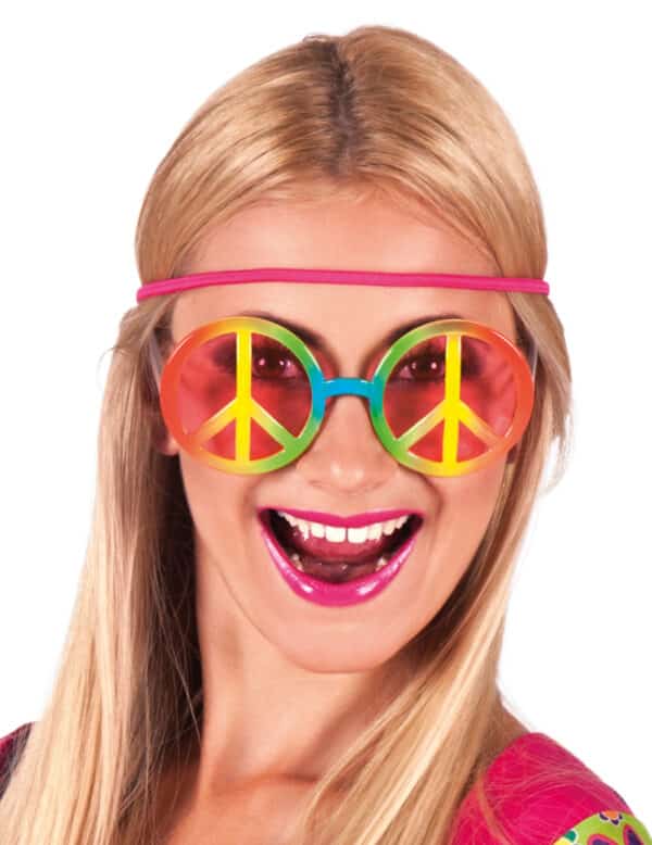 Hippiebrille Regenbogen