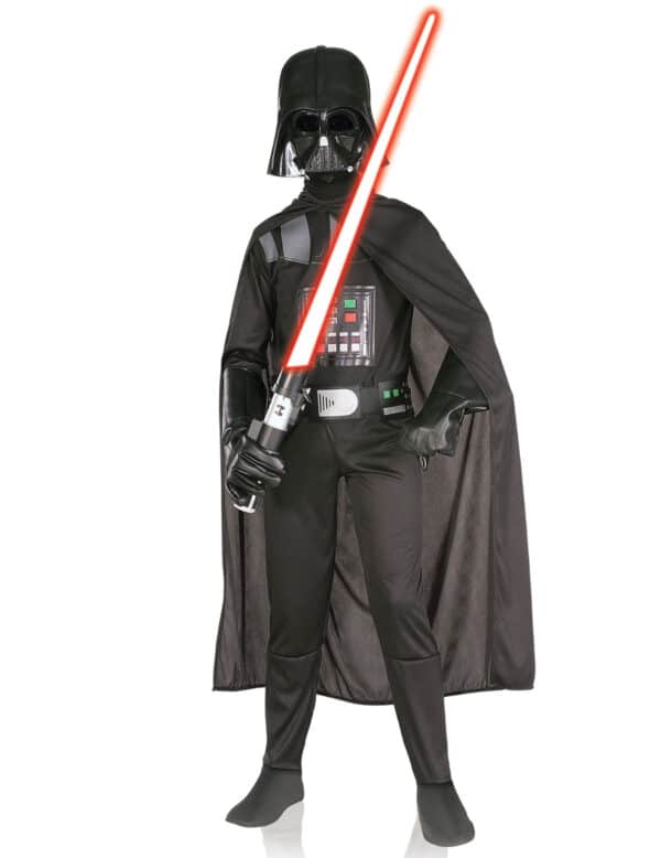 Hochwertiges Darth Vader-Kinderkostüm Star Wars-Lizenzkostüm für Kinder schwarz