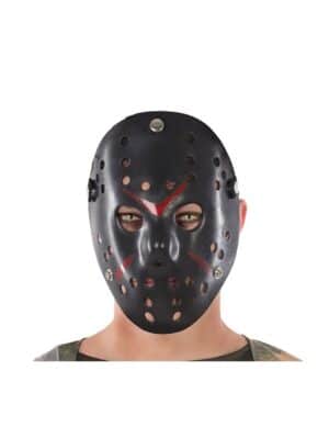 Hockey-Maske Halloween-Maske schwarz