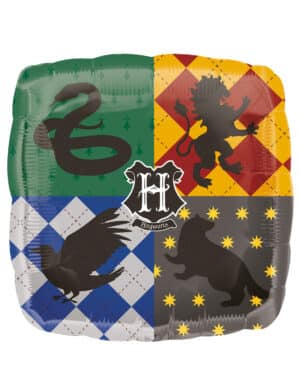 Hogwarts-Luftballon Harry Potter quadratisch Partydeko bunt 43x43 cm