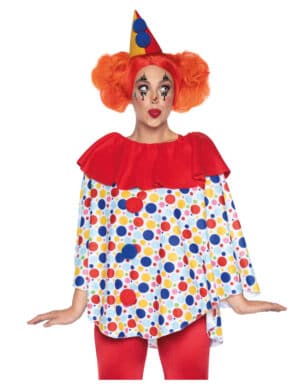 Hübsches Clown-Top mit Hut für Damen bunt