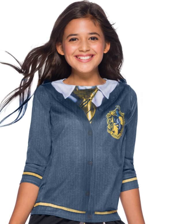 Hufflepuff-Schuluniform für Kinder Harry Potter blau-weiß-goldfarben