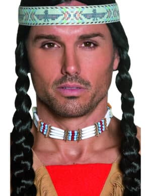 Indianer Halsband weiss