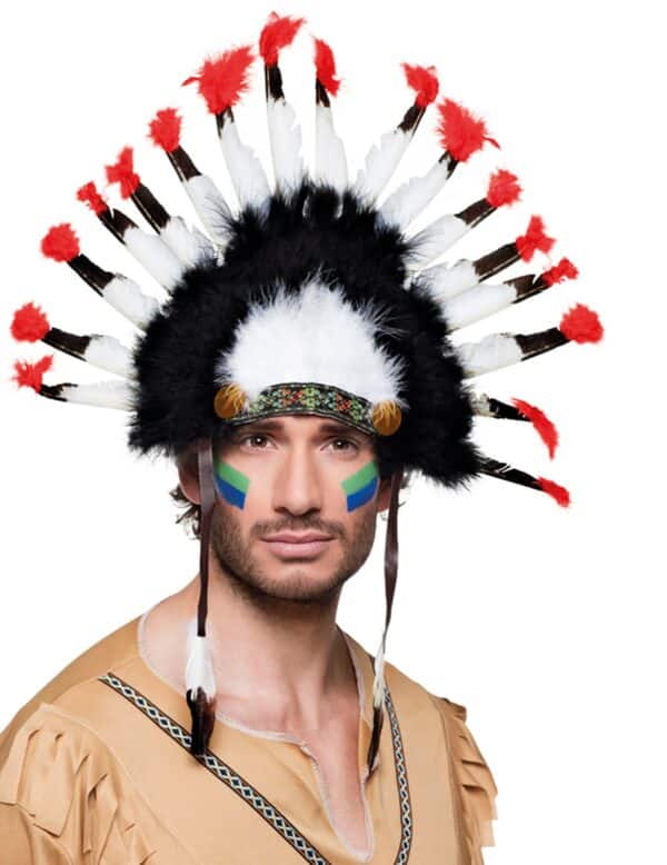 Indianer Kopfschmuck Federn bunt