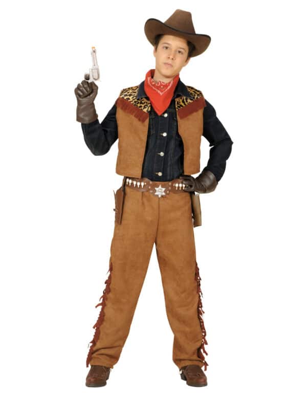 Jungen-Cowboy-Kostüm braun