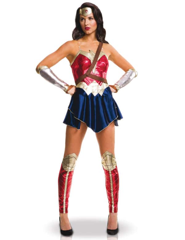 Justice League Wonder Woman Damenkostüm Lizenzware blau-gold-rot