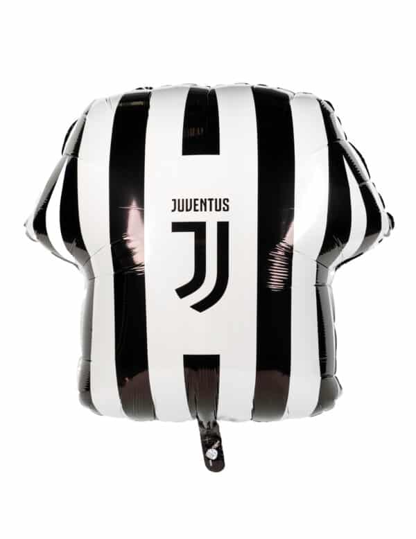 Juventus-Aluballon Luftballon Dekoration schwarz-weiss 60cm