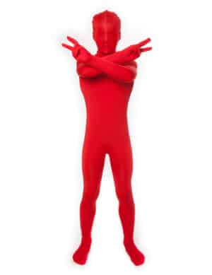 Kinder Morphsuit Ganzkörperanzug Kostüm rot