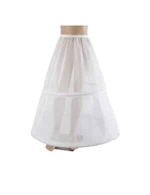 Kinder-Petticoat Kostüm-Accessoire weiss 67 cm