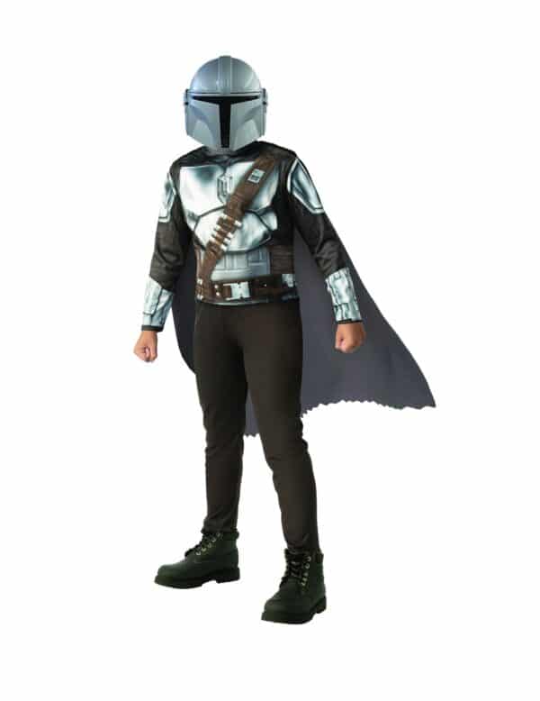 Klassisches The Mandalorian-Kinderkostüm grau-braun