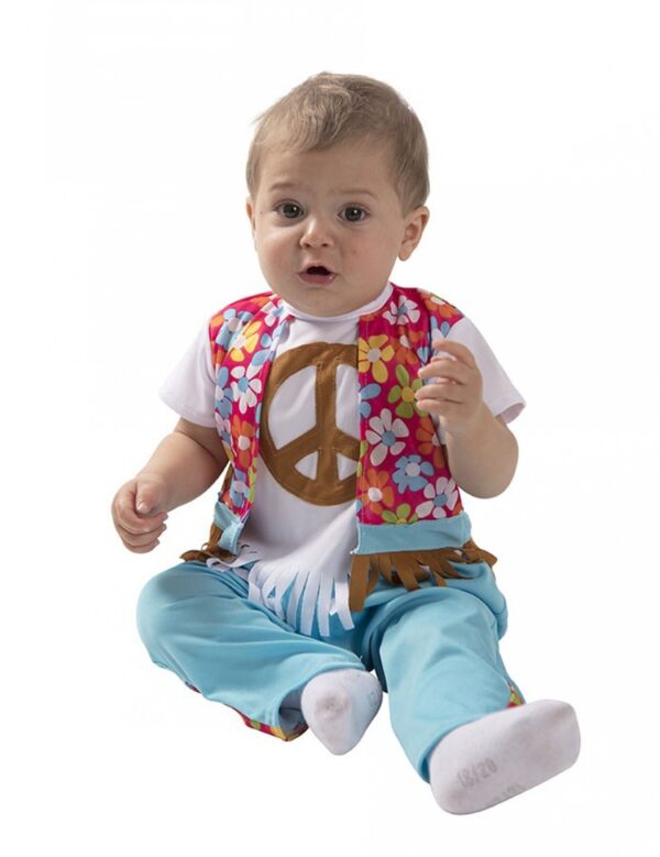 Kleiner Hippie Babykostüm bunt