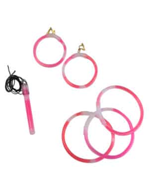 Knicklichter Schmuck Set 5-teilig rosa