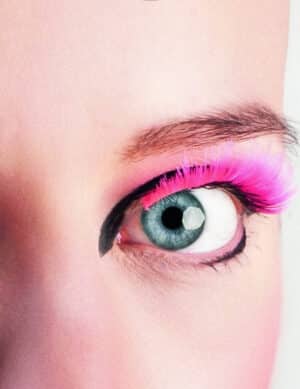 Künstliche Wimpern Fakewimpern neonpink