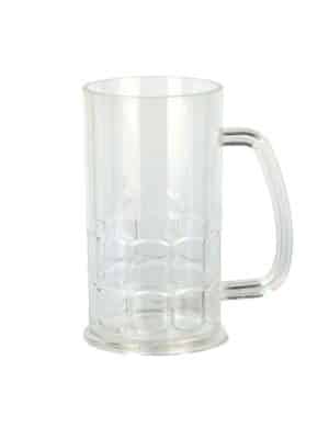 Kunststoff-Bierkrug Bierglas transparent 400ml