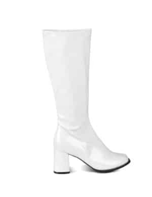 Lackstiefel für Damen Kostümzubehör weiss