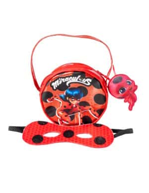 Ladybug Miraculous Tasche mit Tikki-Anhänger rot-schwarz