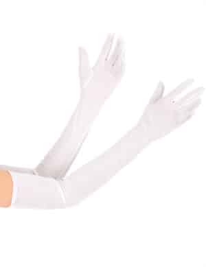 Lange Handschuhe weiss