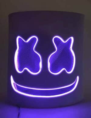 LED-Maske DJ-Maske Festival violett