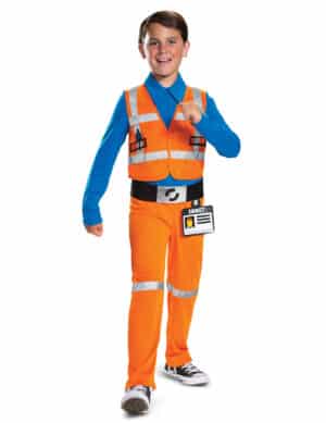 Lego-Kostüm für Kinder Lego Movie 2 Faschingskostüm orange-blau