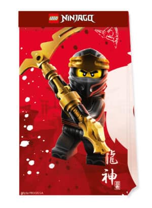 Lego Ninjago Geschenktüten 4 Stück bunt