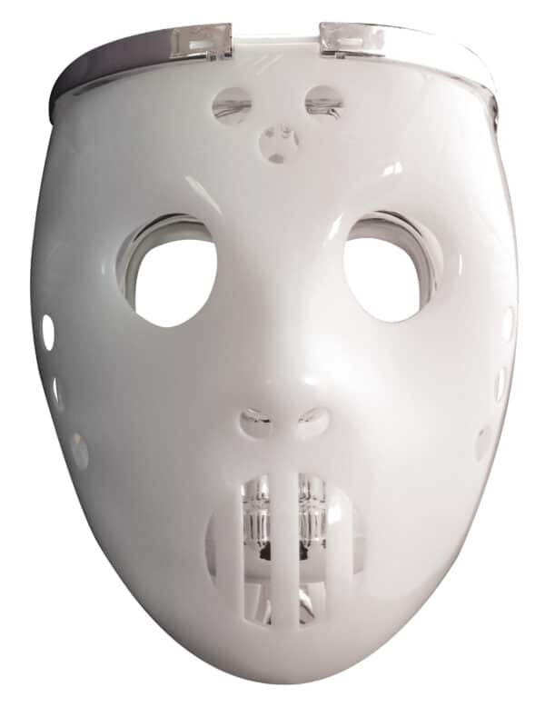 Leuchtende 2 in 1 Hockey-Maske für Halloween