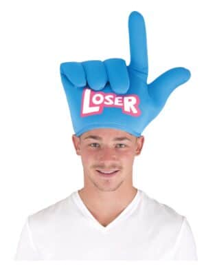 Loser-Hut witziges Accessoire USA-Party blau