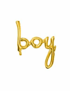 Luftballon boy Babyparty-Deko gold 63