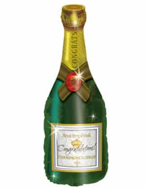 Luftballon Champagnerflasche Dekoration 94cm