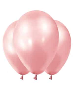 Luftballons Ballons 12 Stück rosa-metallic 28 cm