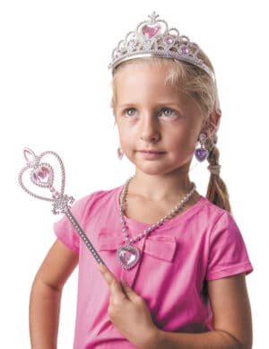 Mädchen Accessoires-Set Prinzessin rosa