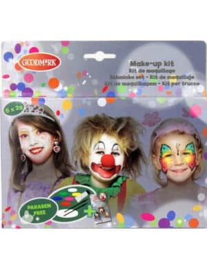 Make-Up Set Prinzessin und Clown Schminkset 10-teilig bunt