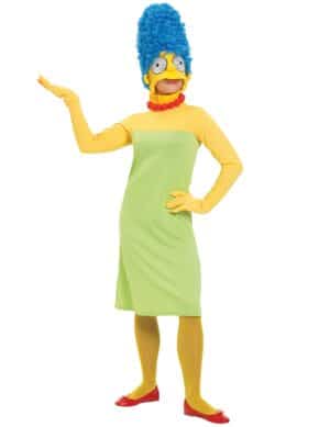 Marge Simpson Damenkostüm Deluxe Lizenzware grün-gelb