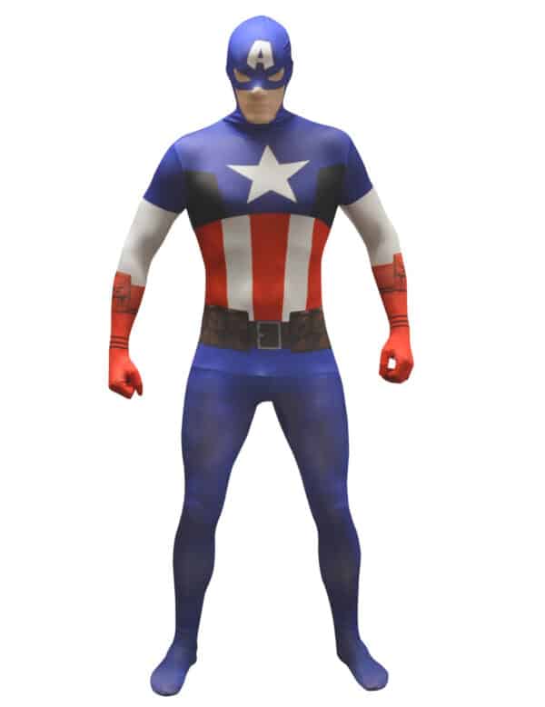 Marvel Captain America Value Morphsuit Lizenzware blau-weiss-rot