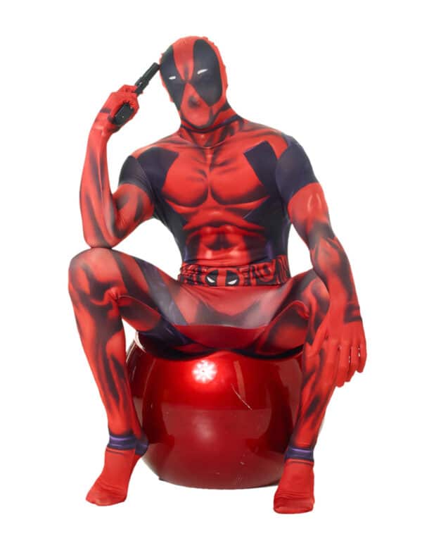 Marvel Deadpool Morphsuit Lizenzware schwarz-rot