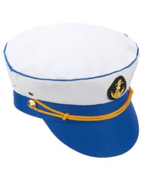 Matrosen-Cap für Damen blau-weiss-gold