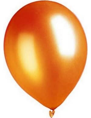 Metallic Luftballons Ballons Party-Deko 100 Stück orange 30cm