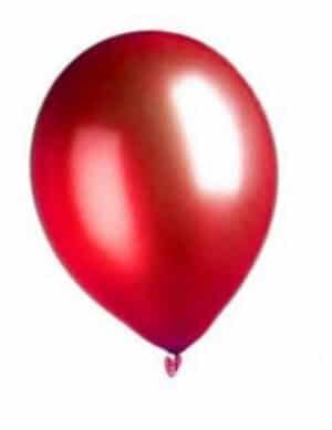 Metallic Luftballons Ballons Party-Deko 100 Stück rot 30cm