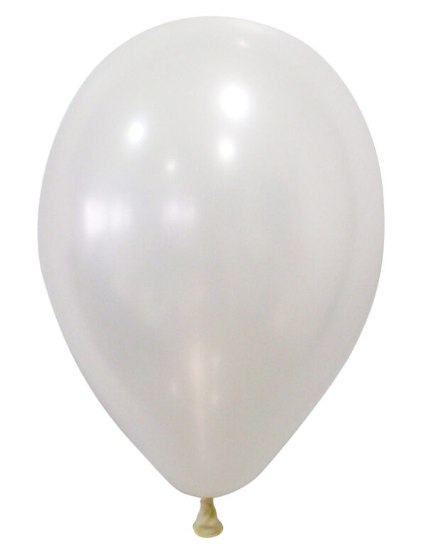 Metallic Luftballons Ballons Party-Deko weiss 50 Stück 30cm