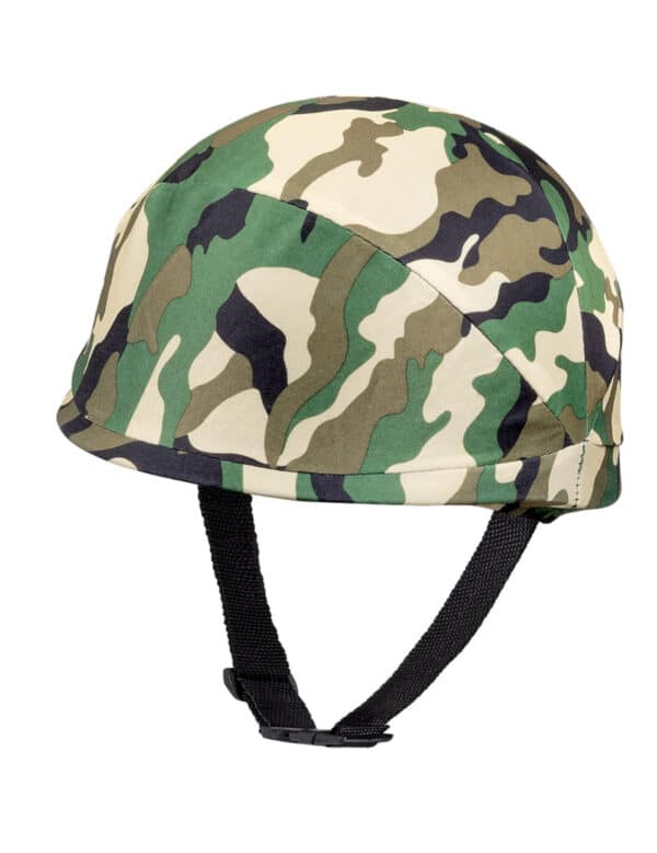 Militärhelm mit Tarnmuster für Kinder Kostüm-Accessoire grün-schwarz-braun